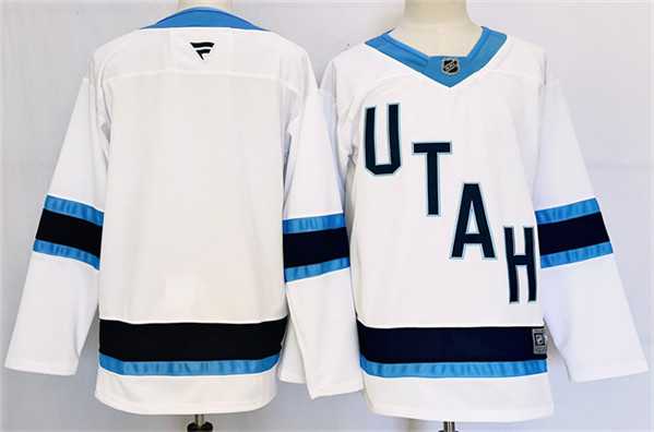 Mens Utah Hockey Club Blank White Stitched Jersey